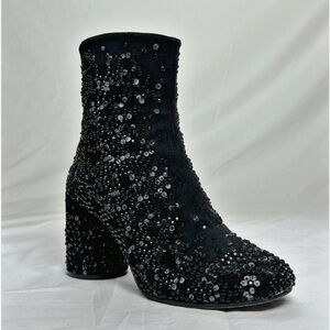 Maison Martin Margiela Paris Embellished Broken Glass Boots Size 38